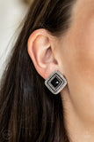 Fashion Square - Black (Clip-On)